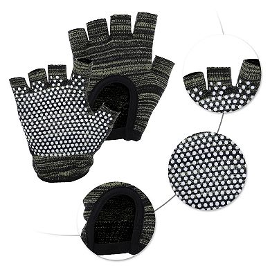 Non-slip Fingerless Yoga Gloves One Size 1Pair