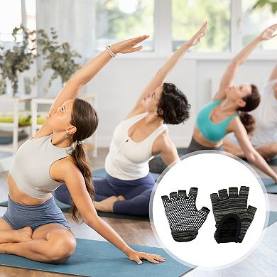 Non-slip Fingerless Yoga Gloves One Size 1Pair