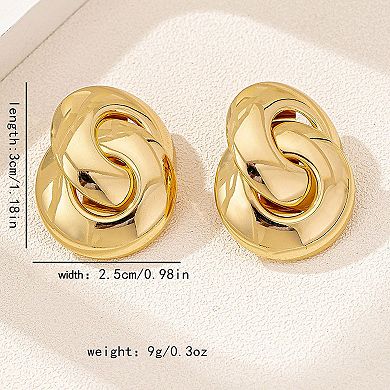 Women's Twisted Knot Statement Earrings
