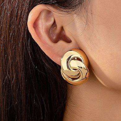 Women's Twisted Knot Statement Earrings