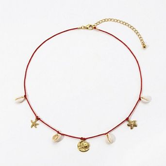 Women's Charm Pendant Waist Chain Belt with Cord Design Adjustable Link Body Jewelry Accessory