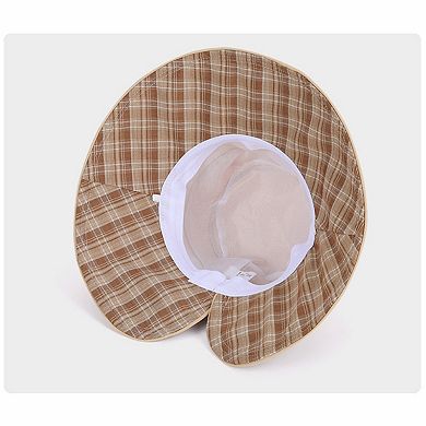 Wide Brim Sun Hat with Bow Detail Adjustable Fit Summer Bucket Hat