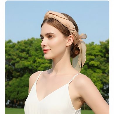Wide Brim Sun Hat with Neck Flap Convertible Headband UV Protection Summer Hat