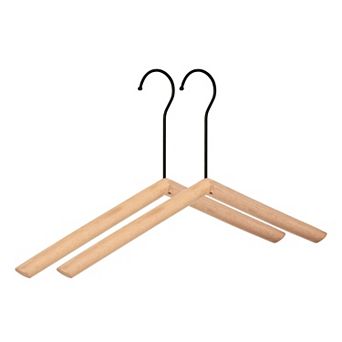 2 Pack Wood Hangers, Durable 360-degree Space Saving Clothes Hangers for Clothing Shirts