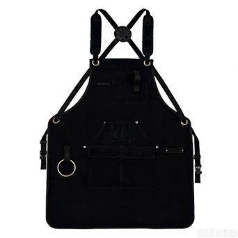 Full Coverage Work Apron with Multi Pocket Storage Canvas Utility Apron for Workshop Gardening