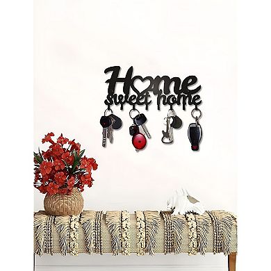 Metal 8-Hook Wall Key Rack Entryway Key Organizer for Home or Office