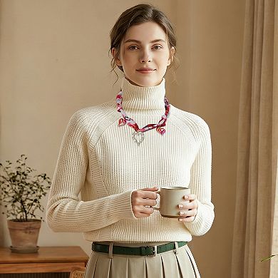 Lightweight Scarf Necklace with Charm Adjustable 1 Pc