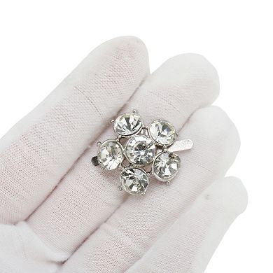 Floral Pin Back Shoe Accessories 2 Pcs