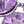 Purple Silver Tone