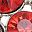 Red Silver Tone