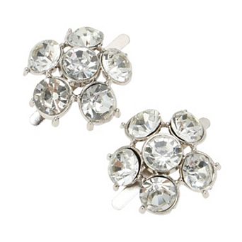 Floral Pin Back Shoe Accessories 2 pc