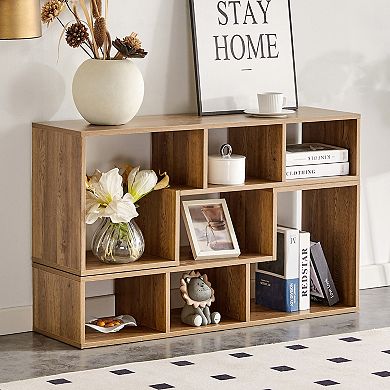 Loheer 2 Piece Customizable L Shaped TV Stand and Modern Modular Storage Bookcase