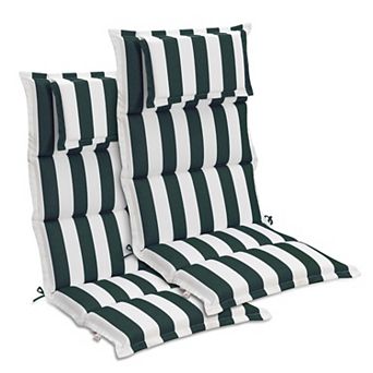 Aoodor High Back Patio Chair Cushions Set of 2 for Outdoor Rocking Chairs, 47 x 21 x 2.4 Inch