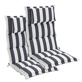 Aoodor High Back Patio Chair Cushions Set of 2 for Outdoor Rocking Chairs, 47 x 21 x 2.4 Inch