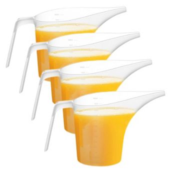 4 pc Funnel Measuring Cup with Long Spout for Baking