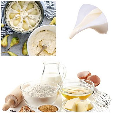 4-piece Funnel Measuring Cup with Long Spout for Baking