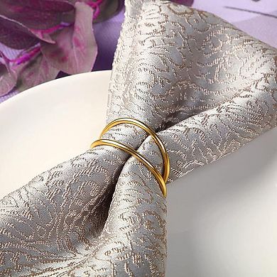 Napkin Rings 12 Metal Spiral Holders Buckles for Dinner Wedding Party Table Decorations