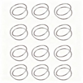 Napkin Rings 12 Metal Spiral Holders Buckles for Dinner Wedding Party Table Decorations