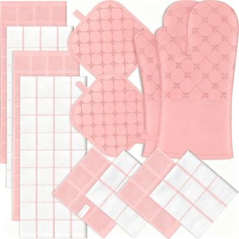 Oven Mitt Set Heat Resistant 500°F Non-Slip Silicone
