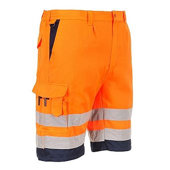 Portwest Mens Contrast Hi-Vis Shorts