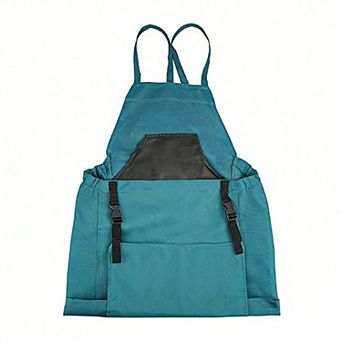 Full Coverage Gardening Apron with Large Harvest Pocket Oxford Fabric Utility Apron for Yard Work