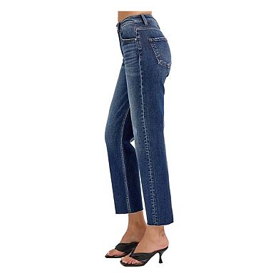 RISEN High Rise Slim Barrel Jeans
