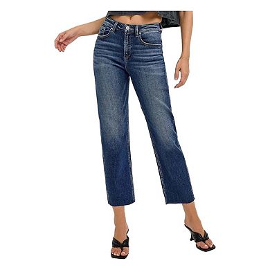 RISEN High Rise Slim Barrel Jeans