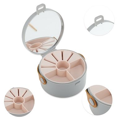Round Multi-Function Jewelry Box Jewelry Organizer 1 Pc