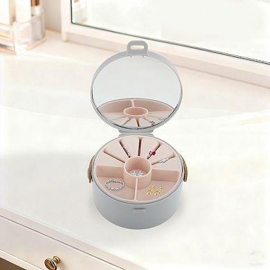 Round Multi-Function Jewelry Box Jewelry Organizer 1 Pc