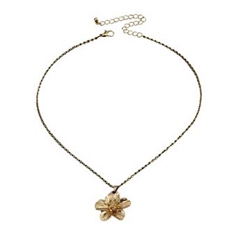 Women's Floral Pendant Necklace
