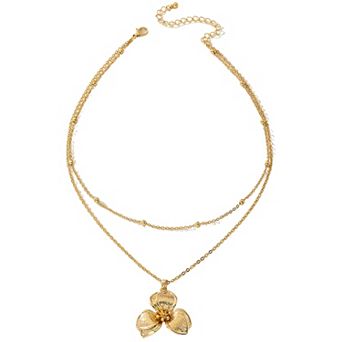 Women's Floral Pendant Necklace