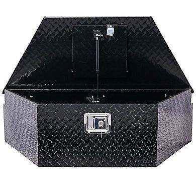 39 in Aluminum Underbody Truck Tool Box Heavy Duty Trailer RV Storage Box Lockable Waterproof