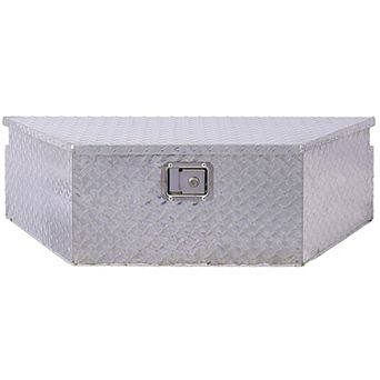39 in Aluminum Underbody Truck Tool Box Heavy Duty Trailer RV Storage Box Lockable Waterproof