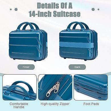2 pcs/set in ABS Spinner Wheel Luggage, with Combination Lock