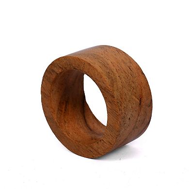 Handmade Wood Napkin Rings Set of 12 for Dining Table Decor Wedding Party