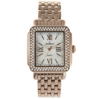 Peugeot Womens 36mm X 30mm Tank Shape Bracelet Watch Panther Link Bracelet