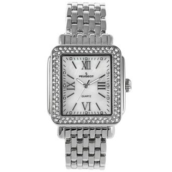 Peugeot Womens 36mm X 30mm Tank Shape Bracelet Watch Panther Link Bracelet