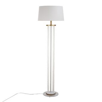 Loheer Contemporary Rope Floor Lamp with Drum Shade