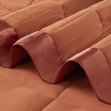 Lightweight Down Alternative Blanket with Satin Trim