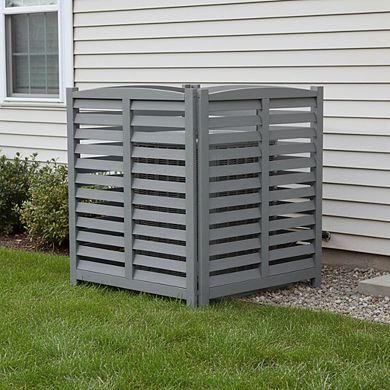 3-Panel Outdoor Air Conditioner Fence, protective Fence, courtyard decoration Fence