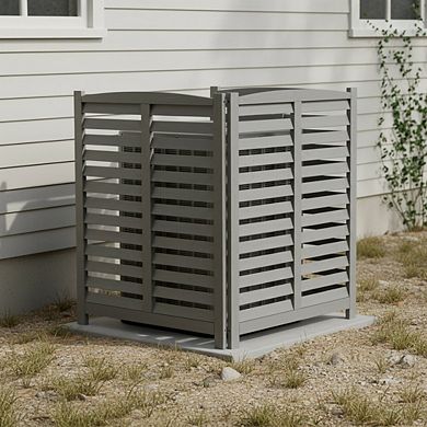 3-Panel Outdoor Air Conditioner Fence, protective Fence, courtyard decoration Fence