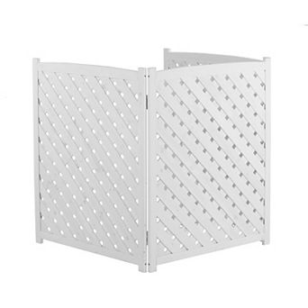 3-Panel Outdoor Air Conditioner Fence, protective Fence, courtyard decoration Fence