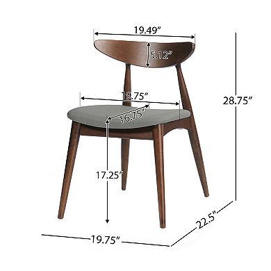 Pnronnc Kitchen Table Set 5-Piece Dining Table Set with Rubberwood Table & 4 Ergonomic Chairs