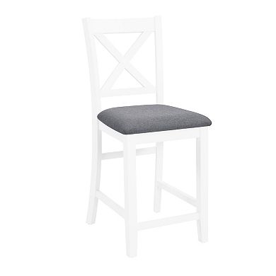 Pnronnc 5-Piece Dining Table Set Kitchen Dining Set for 4 with Square Wooden Table & 4 Chairs