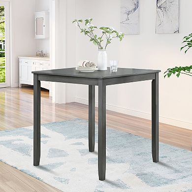 KWPZQEB Square Dining Table for 4 Person, Kitchen Table for Small Space, 34.5Inch