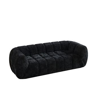 Pnronnc Chenille Cloud Sofa Modern Deep Seat Sofa Quilted Upholstered Couch