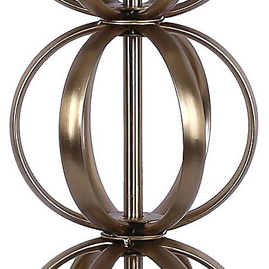 Loheer Contemporary Metal Table Lamp with Linen Shade Set of 2