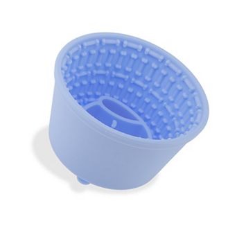 Silicone Dog Lick Bowl with Brush Scraper Non-Slip Base Set 3 pc 4.7"x6.1"x3.9"