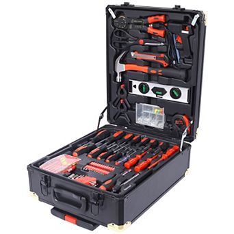 Maintenance tool kit, consisting of 969 tools, with a wheeled carrying case