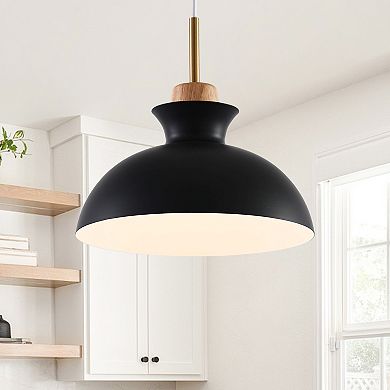 11" Modern 1-Light Pendant Light Adjustable Chandelier for Kitchen Island and Hallways